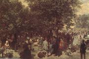 Afternoon in the Tuileries Garden (nn02) Adolph von Menzel
